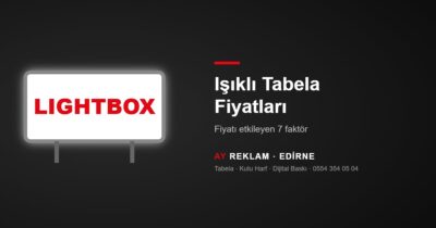 Kışa Hazırlık: Işıklı Tabela ve Lightbox Bakımı Nasıl Yapılır?